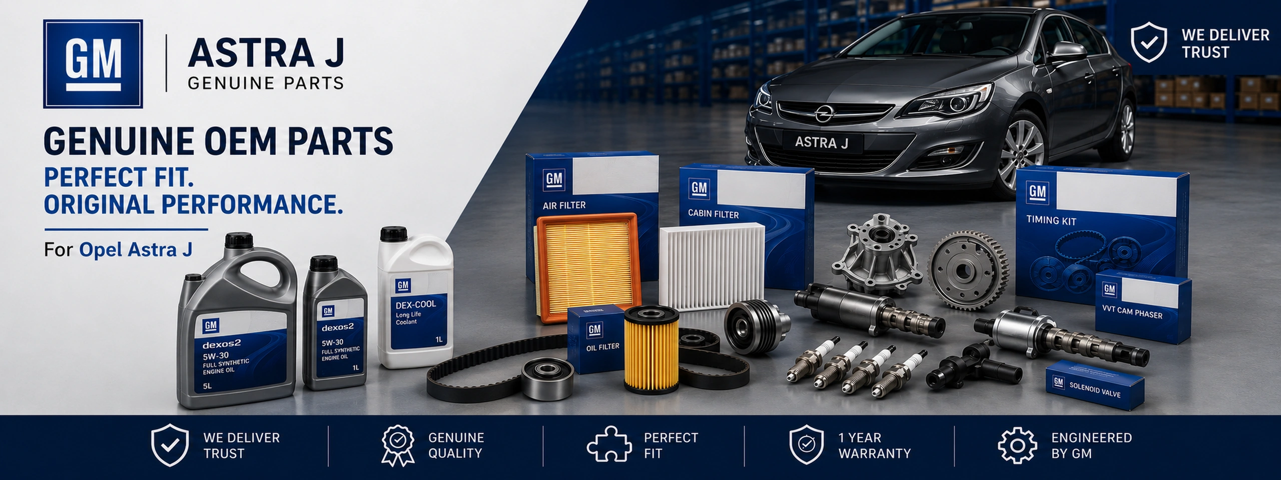 OEM GM Astra J genuine parts banner